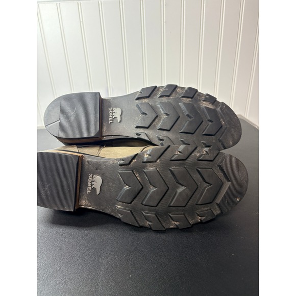 Sorel Emelie Chelsea Waterproof Leather Ankle Boots Major Quarry Brown Womens 9 - Picture 10 of 10